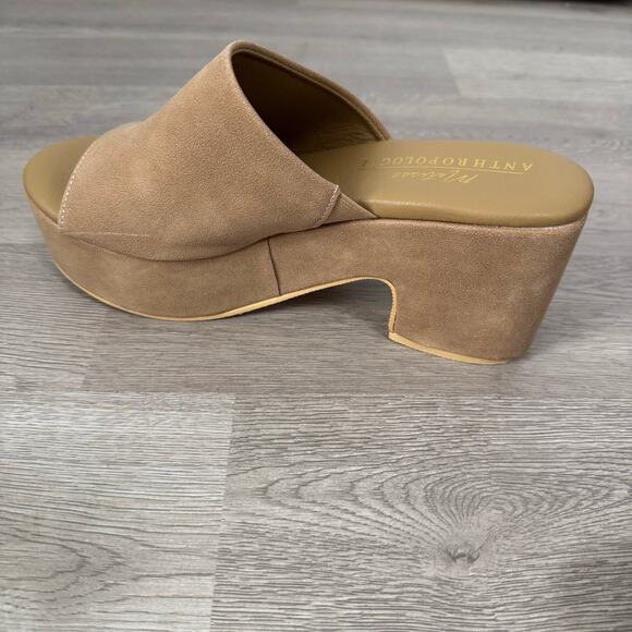 Anthropologie Matisse Women's Tan Brown Terry Platform Heels Size 8M - Picture 9 of 15